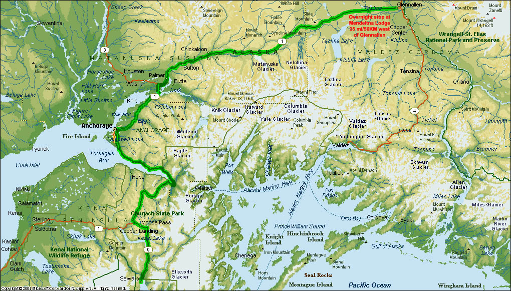 Alaska Adventure 2005 Seward to Glennallen